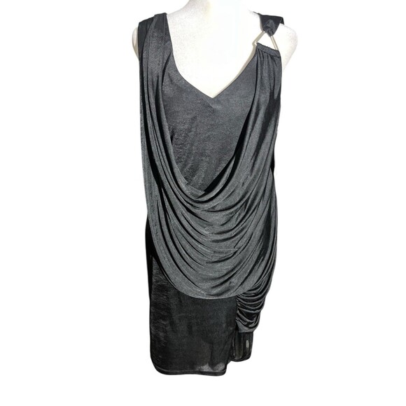 NWT SL Fashion Black drape Women's Y2K Grunge Goth Sz 6 - Picture 7 of 10